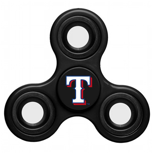 MLB Texas Rangers 3 Way Fidget Spinner C54 - Black - Click Image to Close
